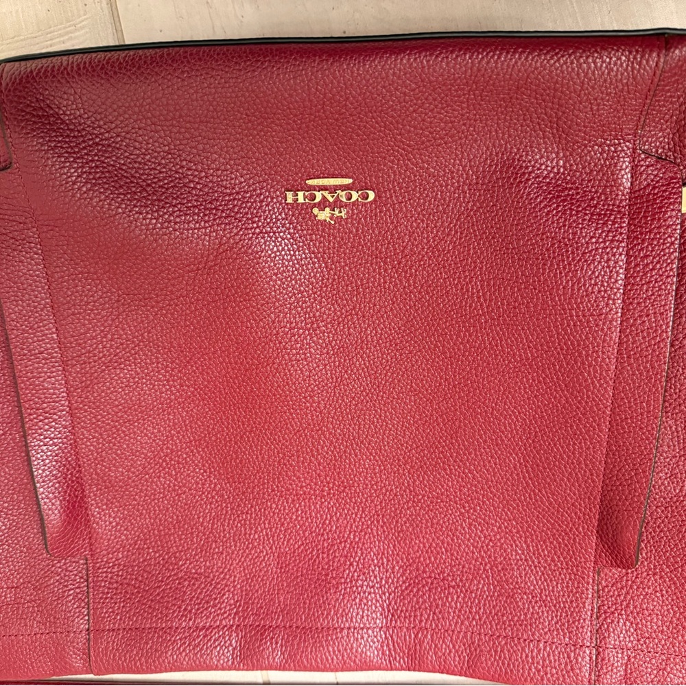 Coach Burgundy Crossbody Bag - Picture 7 of 10
